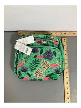 Lug Ranger and Rodeo 2 RFID Crossbody Bag with Wallet - Floral Flamingo Mint